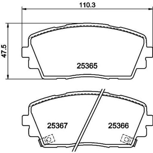 DON Front Brake Discs & Pads fits Kia Picanto II 2011-2017 1.0 1.2
