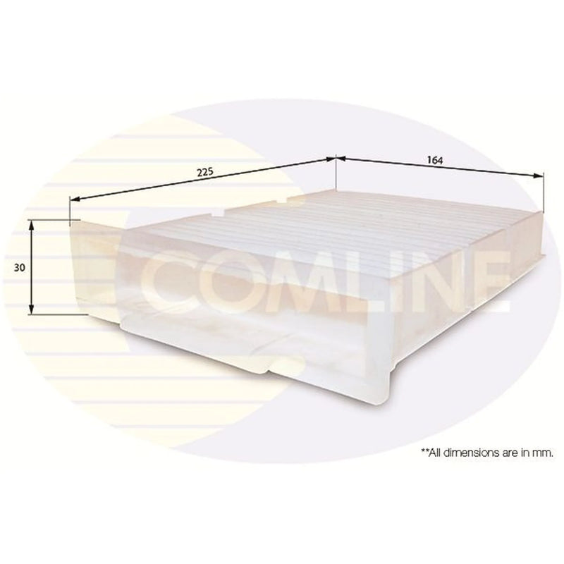 Comline Cabin Air Filter (Pollen Filter) fits Citroën C1 2005-2014 1.0 1.4