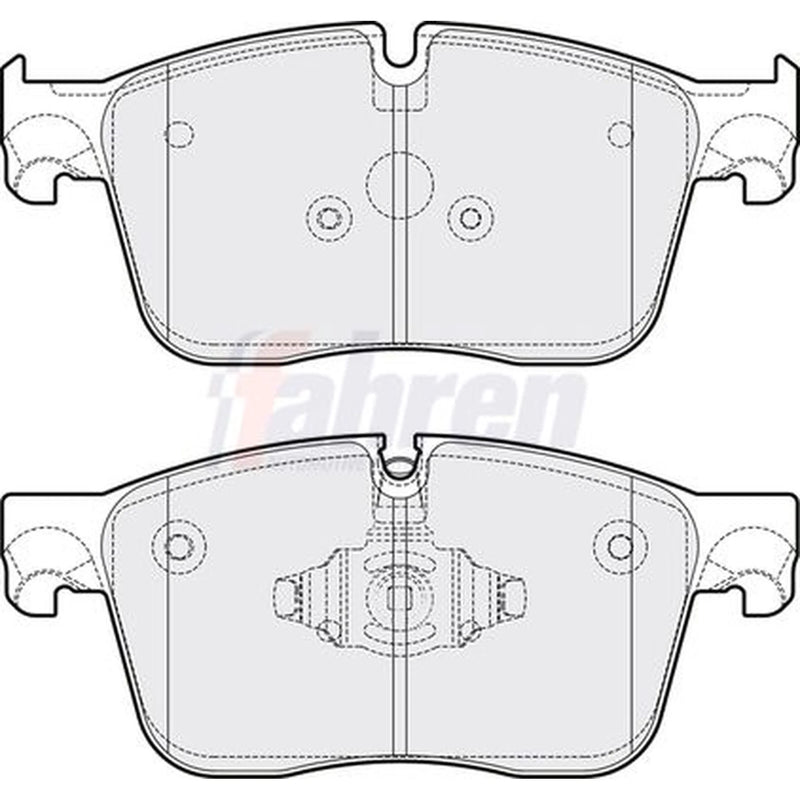 Fahren Front & Rear Brake Discs & Pads fits Jaguar Xf Sportbrake 2017 on 2.0