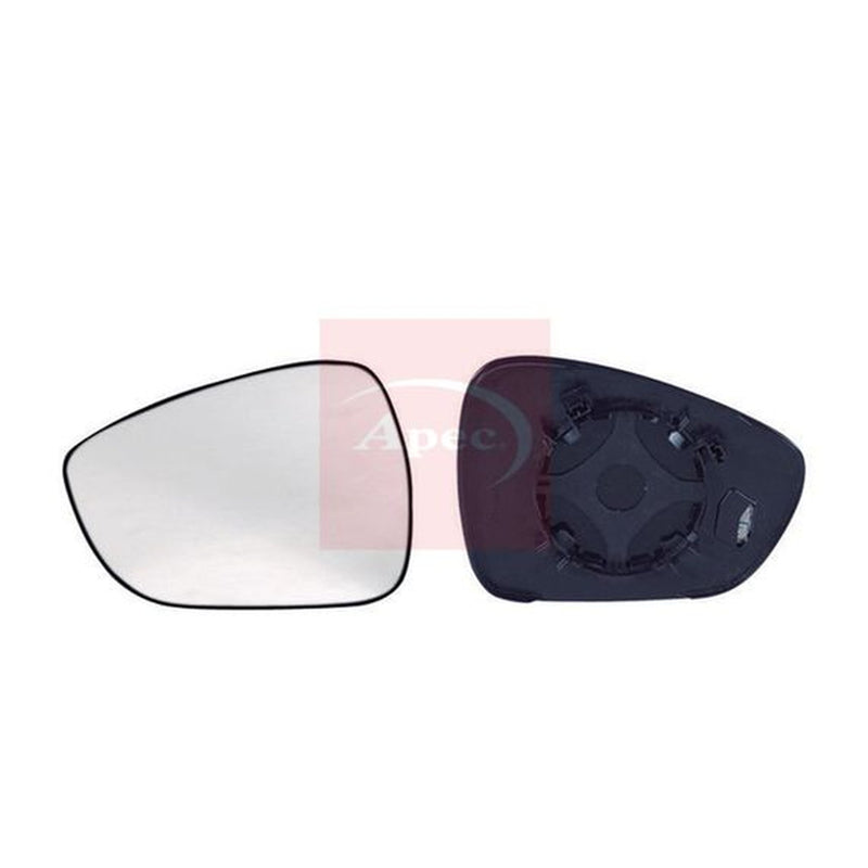 Apec Exterior Wing Mirror Glass Left fits Citroën C3 II 2009-2016