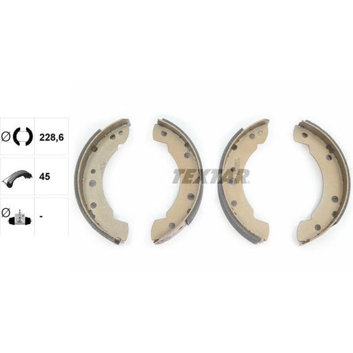 Textar Brake Shoe Set Axle Kit 91015900