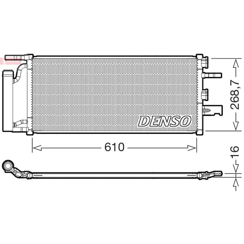 Denso Air Conditioning Condenser fits BMW 1 2020 on
