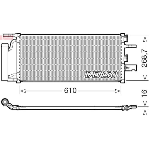 Denso Air Conditioning Condenser fits BMW 1 2020 on