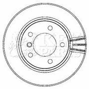 Key Parts Front Brake Vented Discs & Pads fits BMW 1 2004-2011