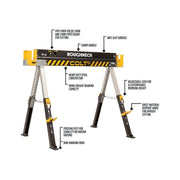 Roughneck COLT 600E Sawhorse (Twin Pack) Roughneck - Dynamic Drive