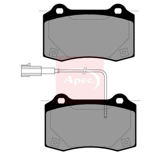 Apec Rear Brake Pad Set fits Maserati Ghibli III 2013 on 3.0