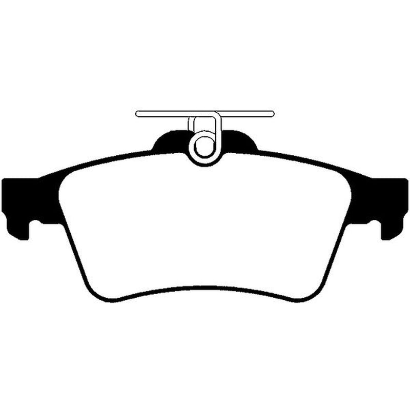Abtex Rear Brake Pad Set fits Citroën C5 III 2008-2017 1.6 1.8 2.0 2.2 2.7 3.0
