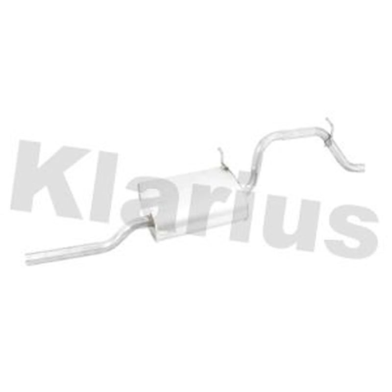 Klarius Box With Tail Pipe Rear fits Opel Agila A 2000-2007 1.0
