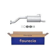 Hella End Silencer Rear fits Honda Civic 1991-1995 1.5