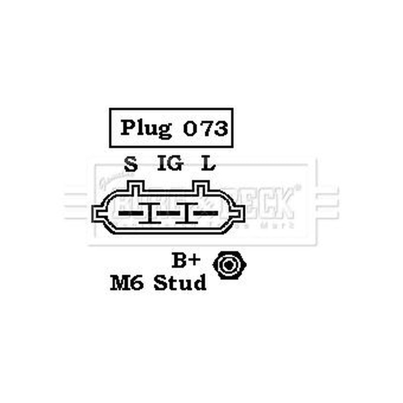Borg & Beck Car Alternator 12V fits Toyota Camry 1991-2002 2.2