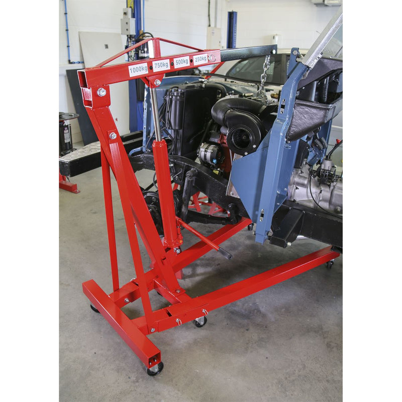 Sealey Folding Crane 1 Tonne 'KD' Type SC10 Sealey - Dynamic Drive