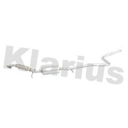 Klarius Box With Centre Pipe Centre fits Ford Fiesta V 2001-2008 1.6