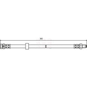 Apec Brake Hydraulic Hose Line Rear fits Ford Tourneo Connect 2002-2013 1.8