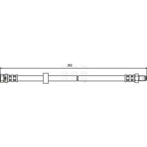 Apec Brake Hydraulic Hose Line Rear fits Ford Tourneo Connect 2002-2013 1.8