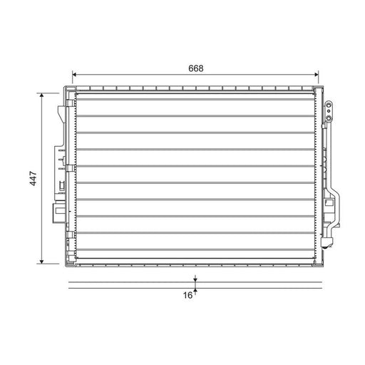 Valeo Air Conditioning Condenser 822643