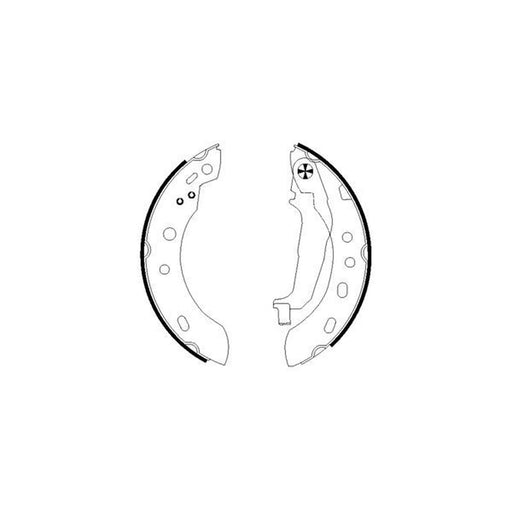 Mintex Brake Shoe Set Axle Kit fits Nissan Micra II 1992-2003 1.0 1.3 1.4