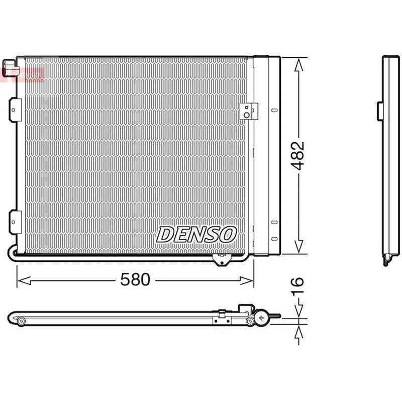 Denso Air Conditioning Condenser fits Man Tgl I 2005-2022