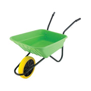 Walsall 90L Lime Polypropylene Wheelbarrow - Puncture Proof - SHLIMPP