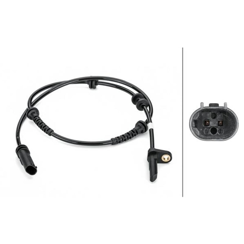 Hella ABS Wheel Speed Sensor Rear fits BMW 7 2008-2015