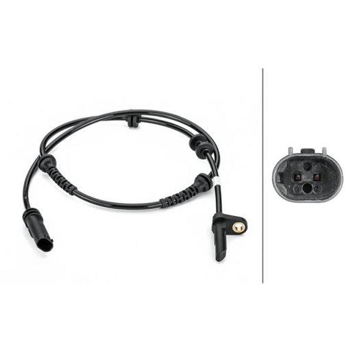 Hella ABS Wheel Speed Sensor Rear fits BMW 7 2008-2015