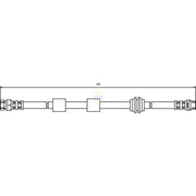 NAPA Brake Hydraulic Hose Line Front NBH1048