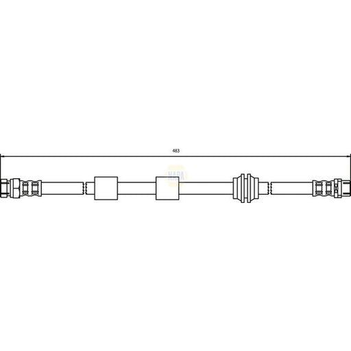 NAPA Brake Hydraulic Hose Line Front NBH1048