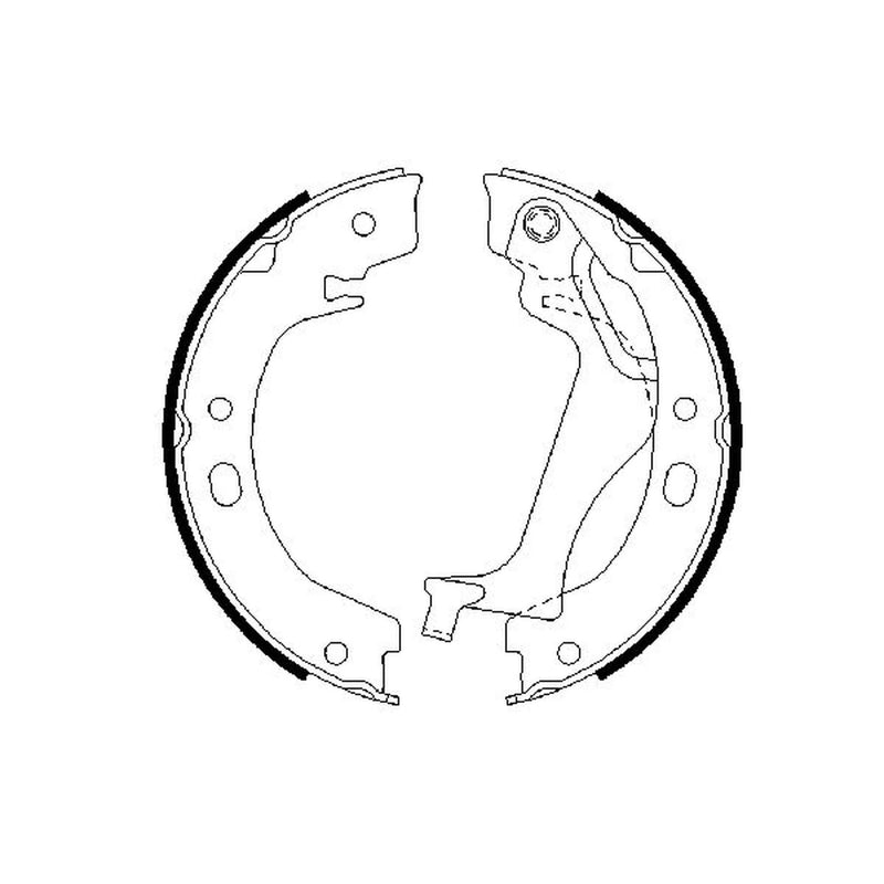 Bosch Parking Brake Shoe Set fits Toyota Corolla 2001-2008 1.4 1.6 1.8 2.0