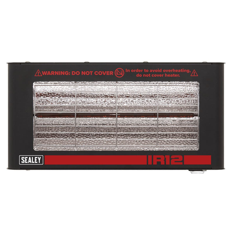 Sealey Wall Mounting Infrared Quartz Heater 1.2W/230V IR12 Sealey - Dynamic Drive
