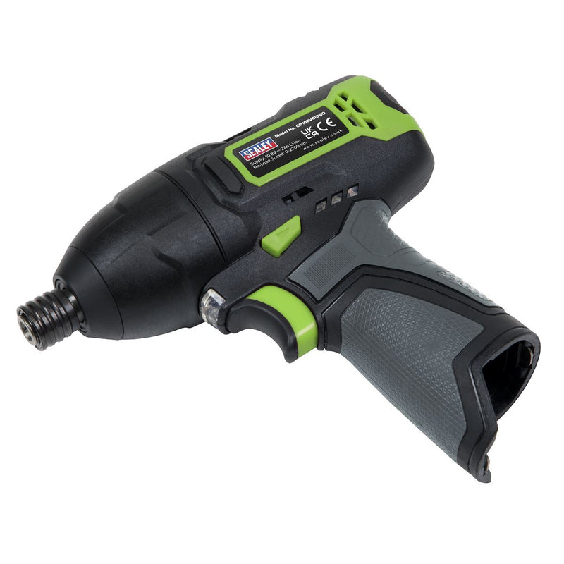 Sealey Cordless Impact Driver 1/4"Hex Drive 10.8V 2Ah SV10.8 Series CP108VCID Sealey - Dynamic Drive