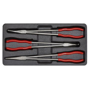 Sealey Needle Nose Pliers Set 3pc Extra-Long 400mm AK8576 Sealey - Dynamic Drive