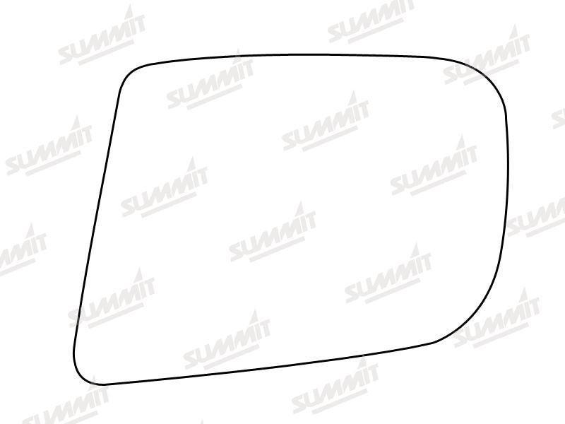 Summit Stick-On Standard Mirror Glass fits Vauxhall Carlton LHS Summit - Bars 4 Cars