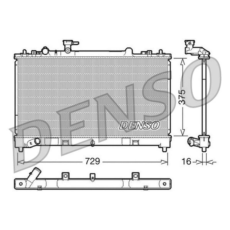 Denso Engine Radiator fits Mazda 6 2007-2013 2.5