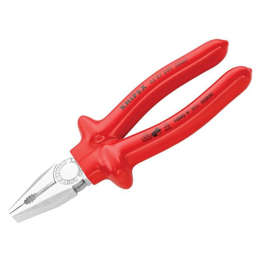 Knipex VDE Combination Pliers Dipped Handles 200mm Knipex - Dynamic Drive