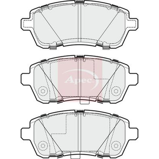 Apec Front Brake Pad Set PAD1835
