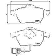 DON Front Brake Pad Set fits Audi 100 C4 1990-1994 2.0 2.3 2.4 2.5 2.6 2.8