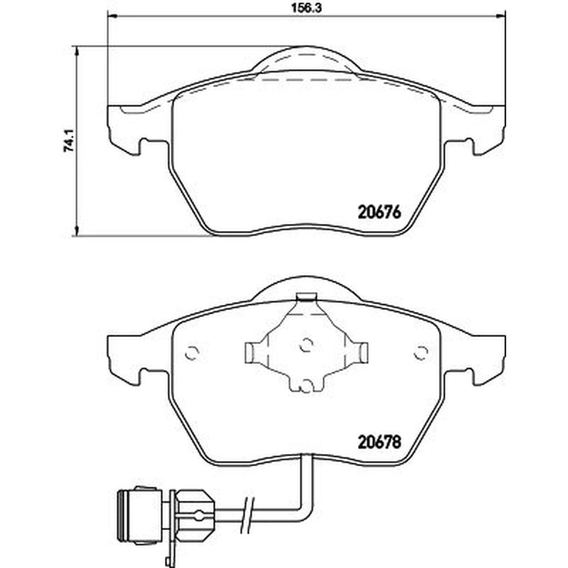 DON Front Brake Pad Set fits Audi 100 C4 1990-1994 2.0 2.3 2.4 2.5 2.6 2.8