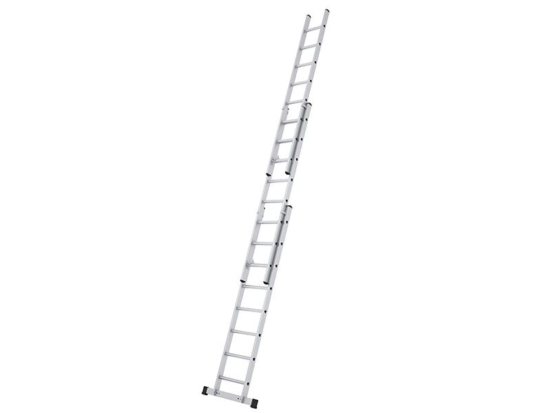 Zarges Everest 3DE Extension Ladder 3-Part D-Rungs 3 x 10 Zarges - Dynamic Drive