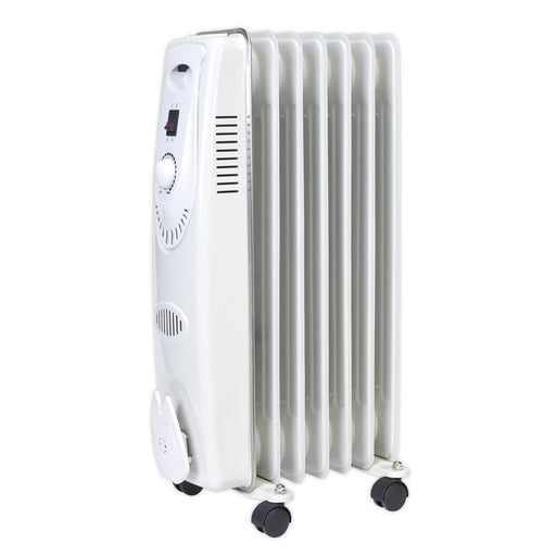 Sealey Oil Filled Radiator 1500W/230V 7-Element RD1500 Sealey - Dynamic Drive