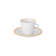 Gimex Linea Line Espresso Set Gold 85ml 2 Pieces Gimex - UK Camping And Leisure