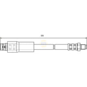 NAPA Brake Hydraulic Hose Line Rear fits Mercedes-Benz Viano 2003-2004
