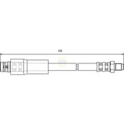 NAPA Brake Hydraulic Hose Line Rear NBH1274