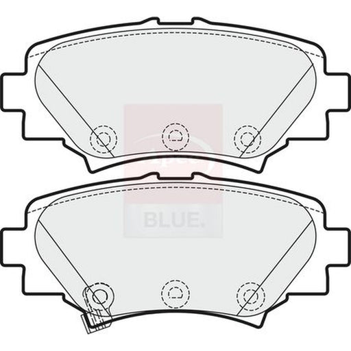Apec Rear Brake Solid Discs & Pads fits Mazda 3 2013-2019 1.5 1.6 2.0 2.2