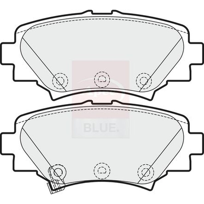 Apec Front & Rear Pads fits Mazda 3 2013-2019 1.5 1.6 2.0 2.2