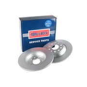Borg & Beck Front & Rear Brake Discs & Pads fits Audi Q3 2013-2018 1.4 2.0