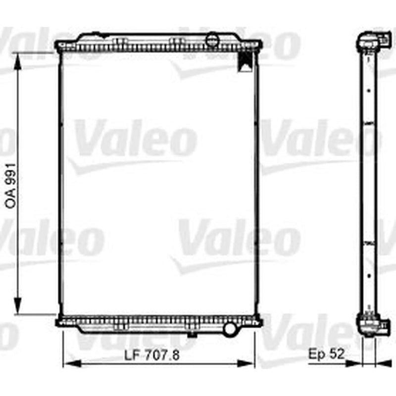 Valeo Radiator Core Assembly 733523