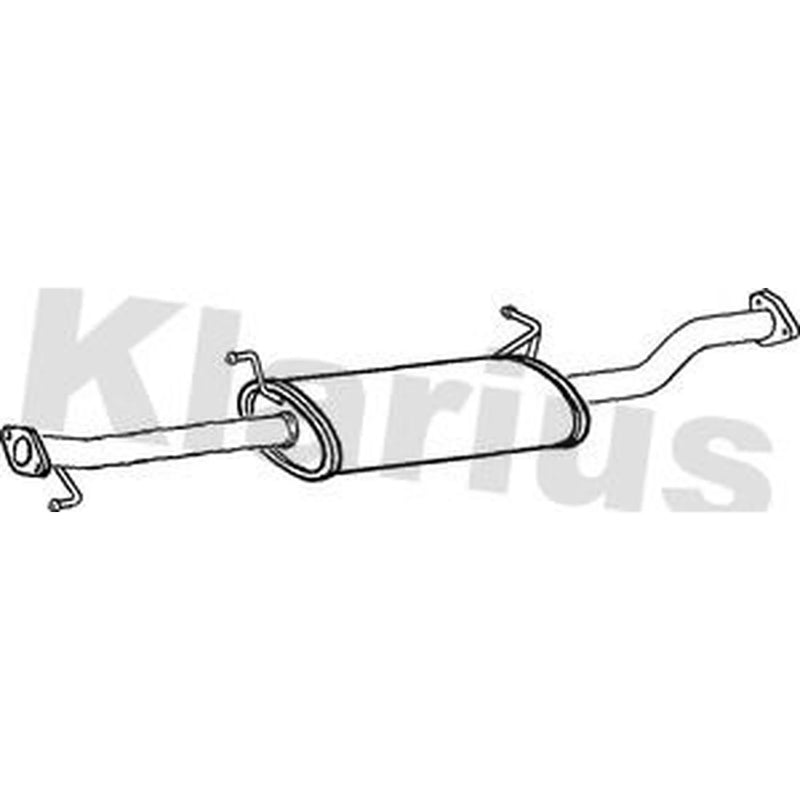 Klarius Box With Centre Pipe Centre fits Mitsubishi Shogun III 2000-2006 3.2