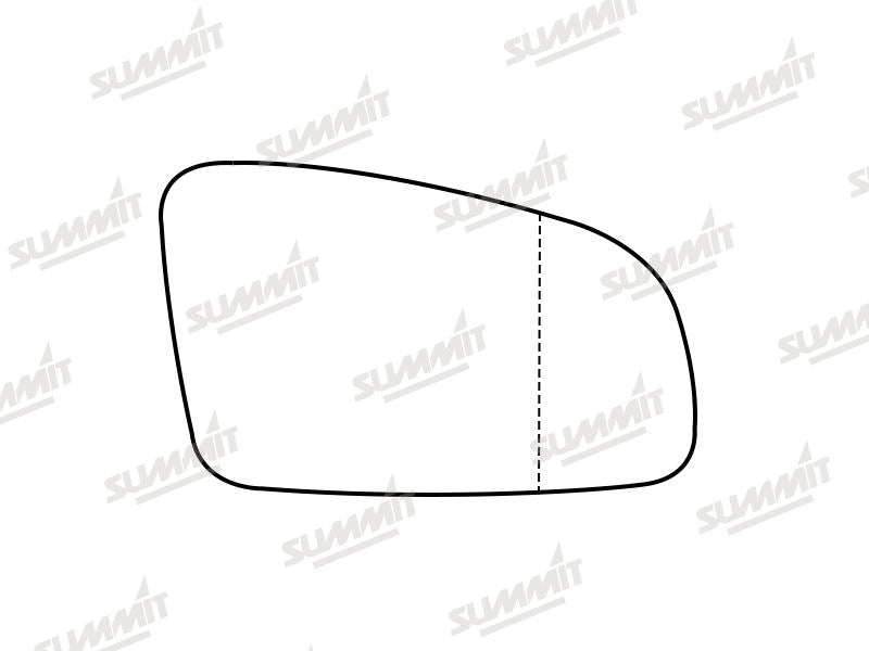 Summit Stick-On Standard Mirror Glass fits Renault Espace 03 to 15 RHS Summit - Bars 4 Cars