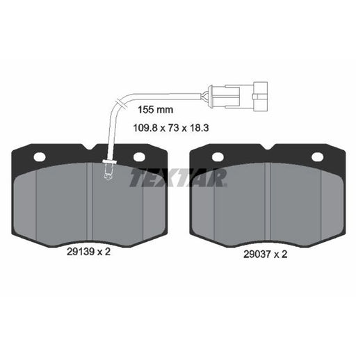 Textar Front Brake Pad Set 2913901