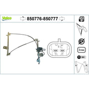 Valeo Electric Window Regulator Lifter Left Front 850776