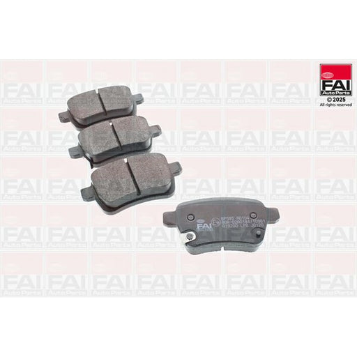 FAI Rear Brake Pad Set fits Abarth 500 / 595 / 695 2008 on 1.4